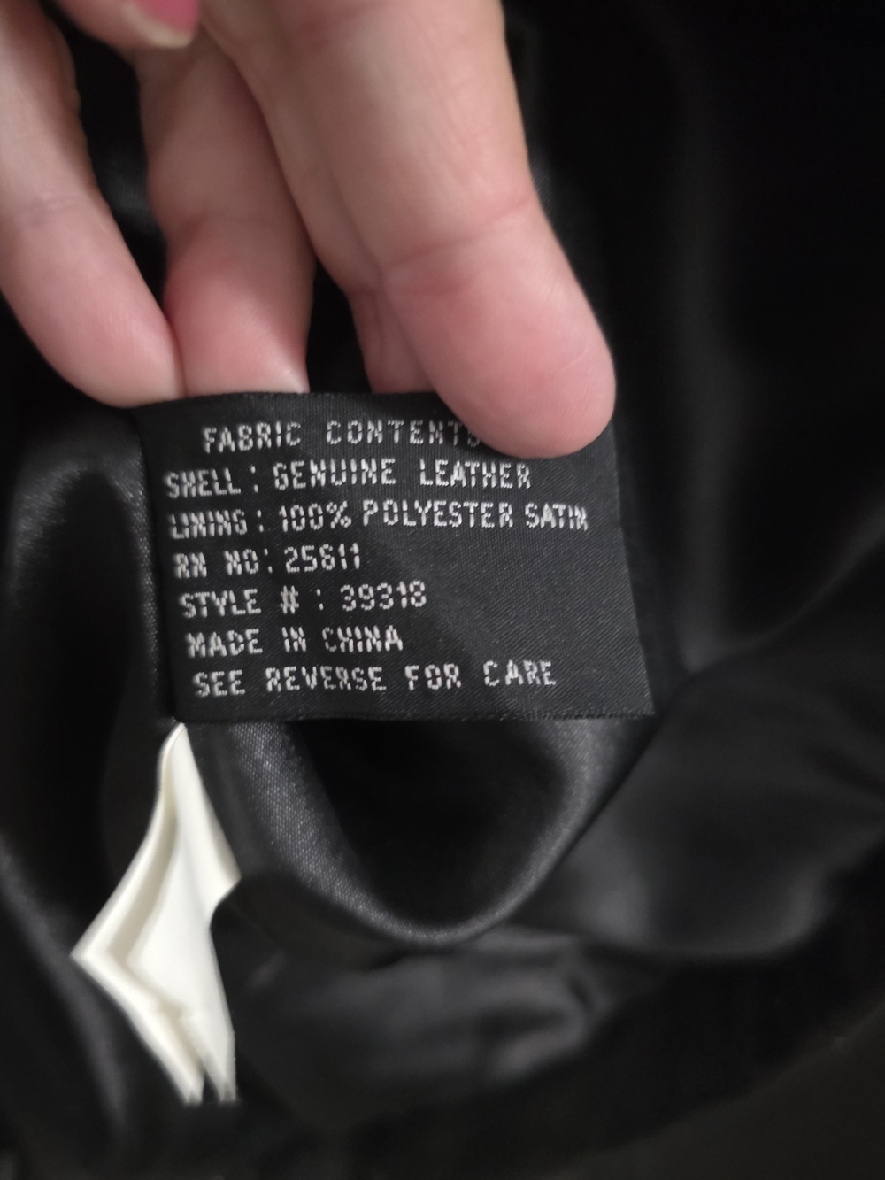 Jones New York Genuine Leather Black Jacket – Size M - Picture 7 of 9